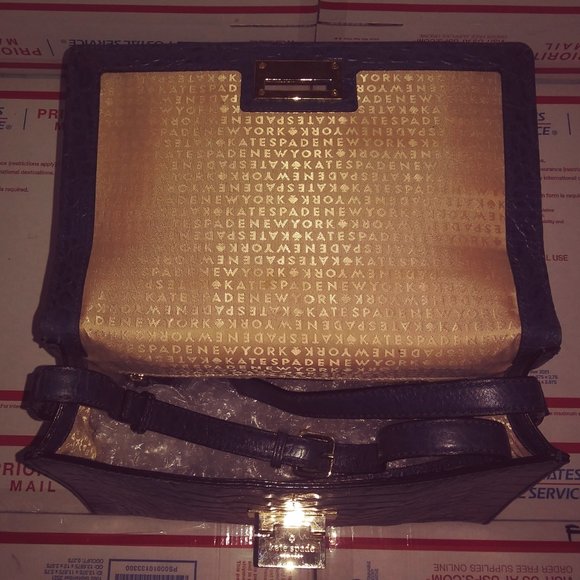 Kate Spade New York Knightsbridge Doris  Embossed Leather Satchel Purse - Picture 3 of 15